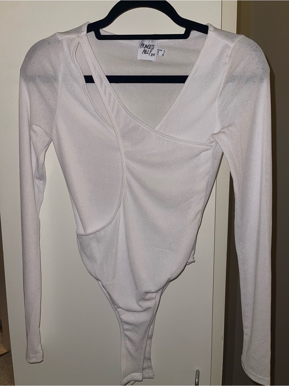 Princess Polly White Long Sleeve Bodysuit